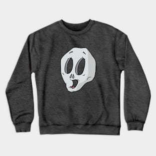 Cute Scared Skull Cartoon Crewneck Sweatshirt